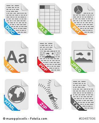Dateiformate Icons