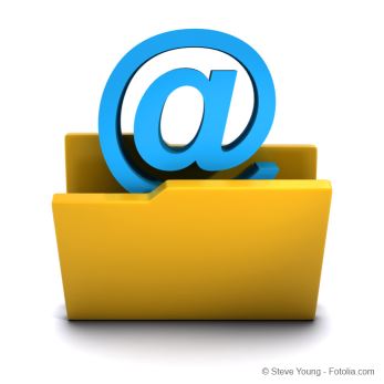 Ordner mit @ Symbol: Emailarchivierung
