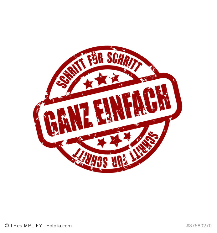 Stempel Schritt für Schritt - Ganz einfach