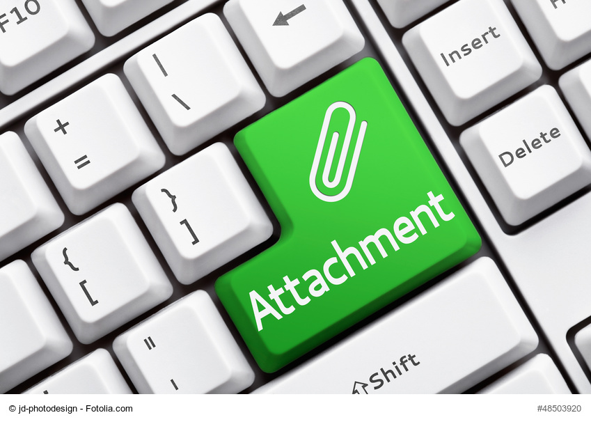 Attachment anbringen