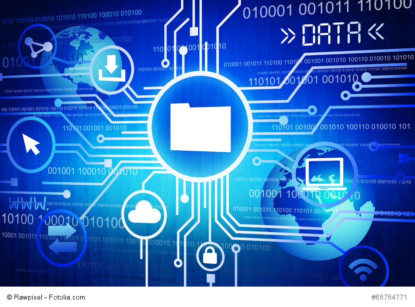 Symbolbild blau: Digitalisierung